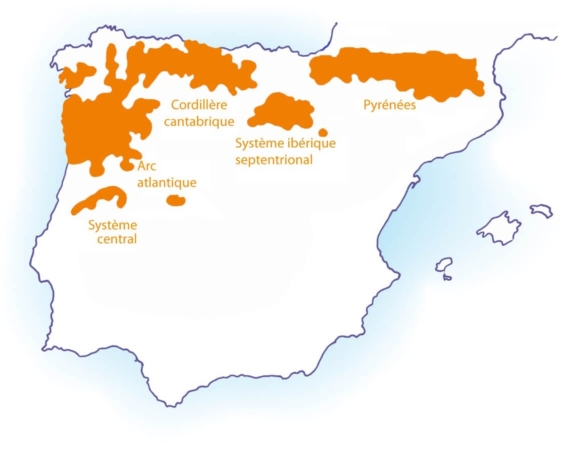 Carte de répartition internationale du Desman des Pyrénées