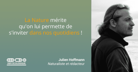 La Nature mérite qu'on lui permette de s'inviter dans nos quotidiens ! - Julien Hoffmann